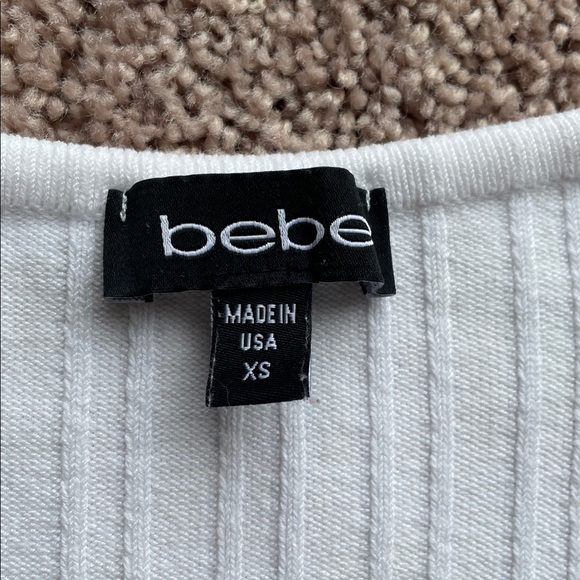 Bebe white Cable Knit Sweater - Picture 2 of 6